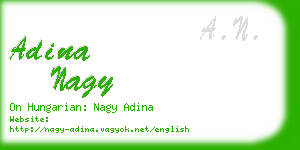 adina nagy business card